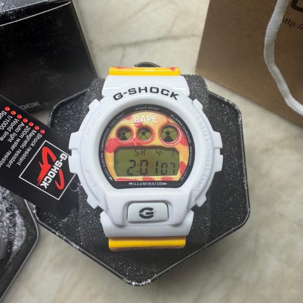 Special Edition White & Yellow Camo Men’s Adjustable Watch